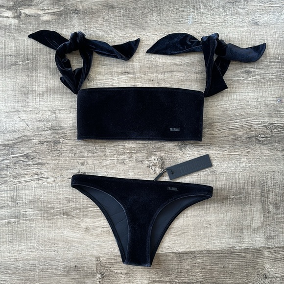 Triangl Swimwear Swim Nwt Triangl Velvet Bikini Set Poshmark